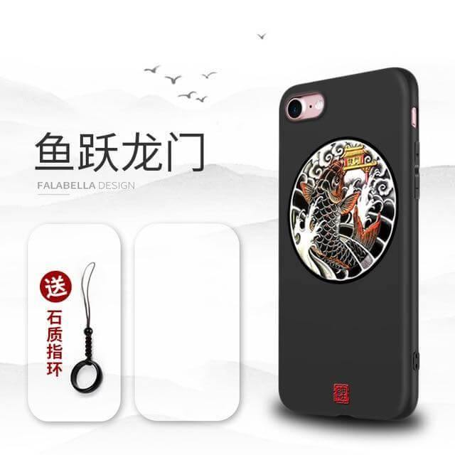 3D Giant Japanese Art iPhone Cases