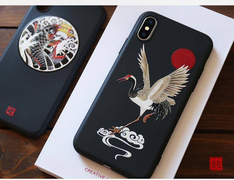 3D Giant Japanese Art iPhone Cases