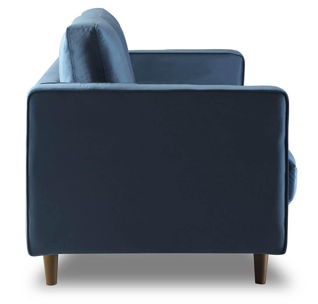 Bente Tufted Velvet Loveseat 2-Seater Sofa - Light Blue