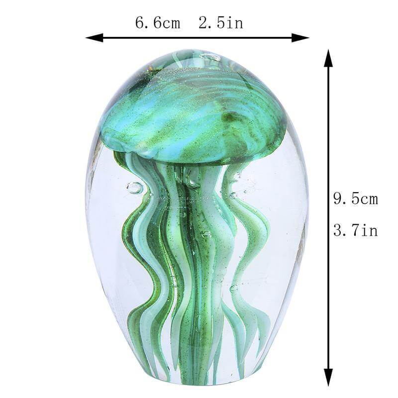 Jellyfish Hand Blown Glass Art Collectible - Image 3