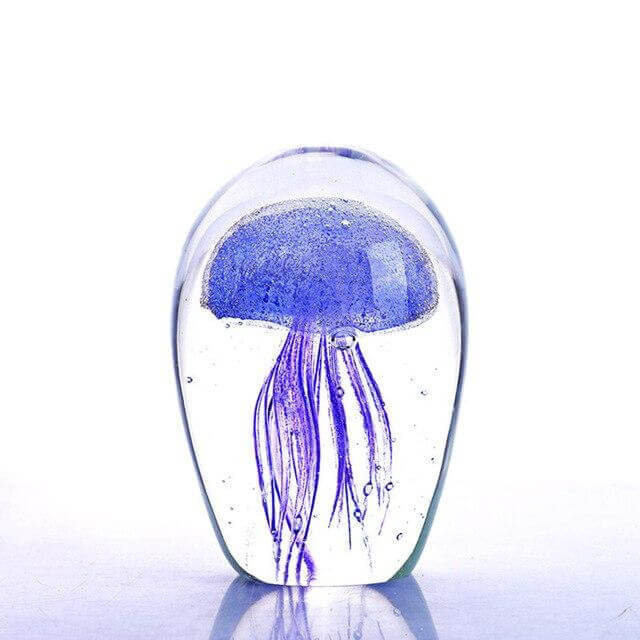 Jellyfish Hand Blown Glass Art Collectible - MaviGadget