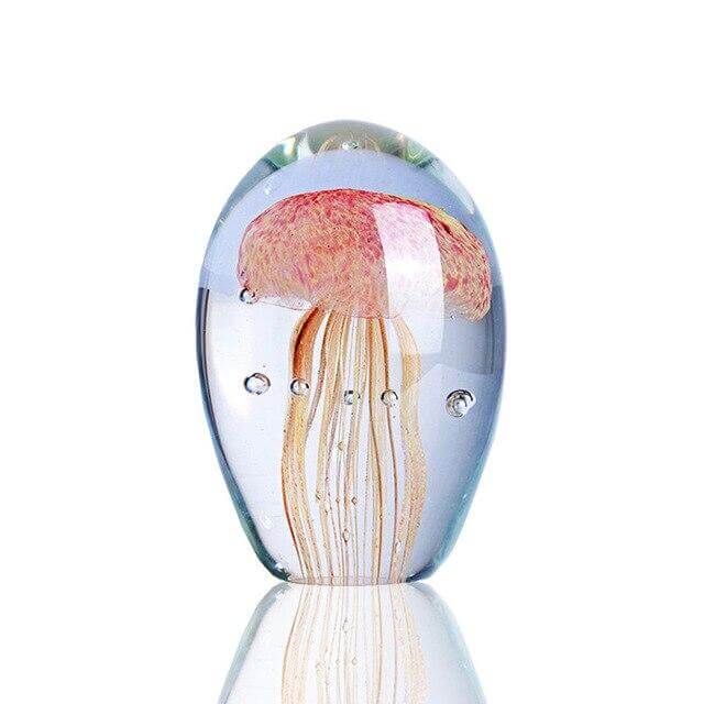 Jellyfish Hand Blown Glass Art Collectible - MaviGadget