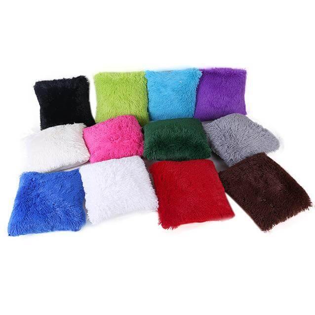 Puffy Fuzzy Hairy Pillow Cases - Image 0