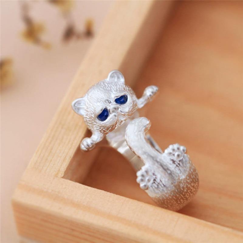 Cat Zirconia Ring - Image 2