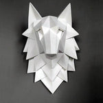 3D Statue Wolf Head Sculpture Home Decor - MaviGadget