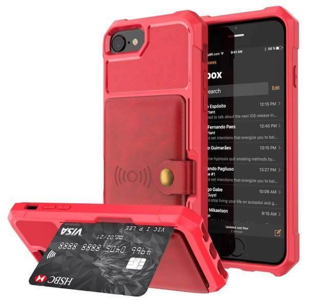 Luxury Leather Buckle Wallet Case for iPhone - Image 5