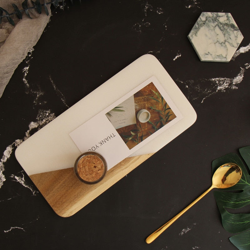 Nordic Simple Marble Serving Tray - Image 2