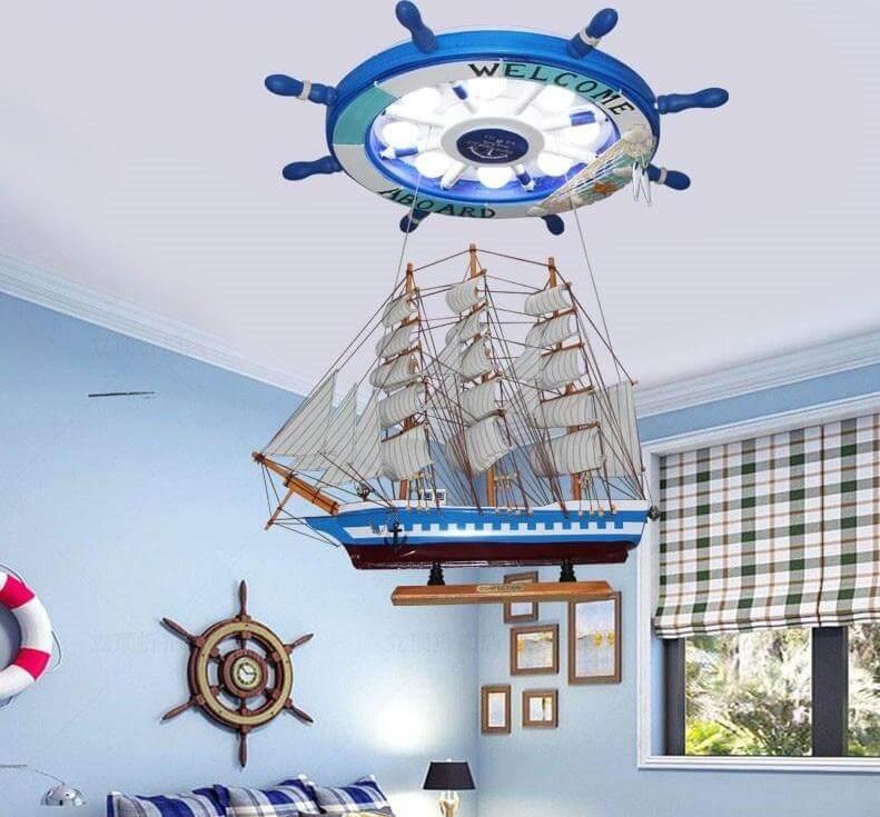 Mediterranean Boat Rudder Chandelier