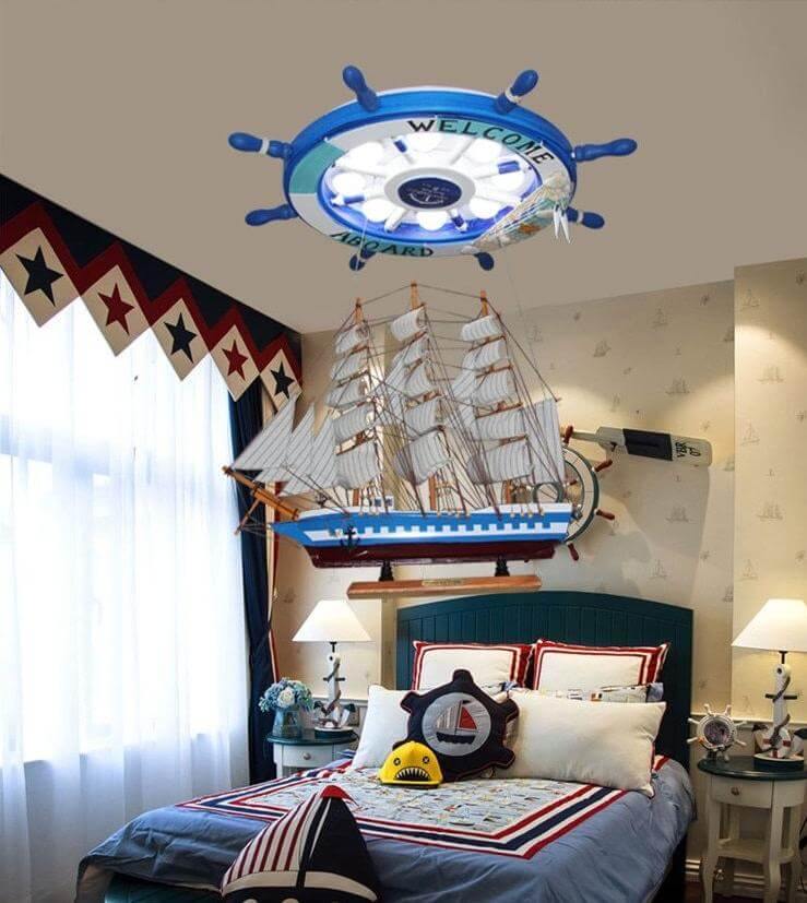 Mediterranean Boat Rudder Chandelier - Image 2