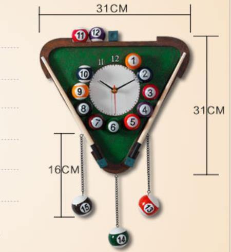 Modern Pool Wall Clock - Image 9
