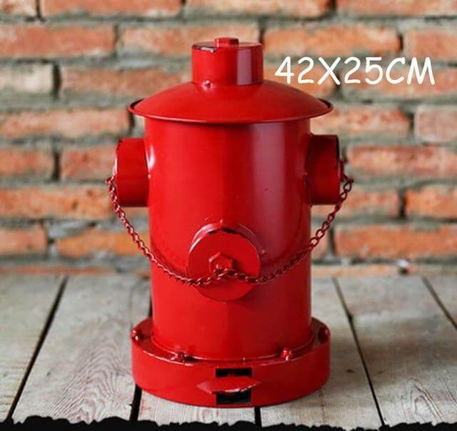 Retro Fire Hydrant Trash Can - Image 6