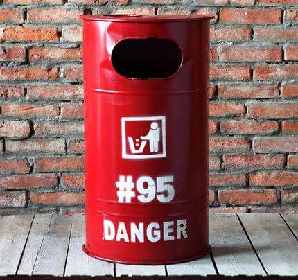 Retro Fire Hydrant Trash Can - Image 9