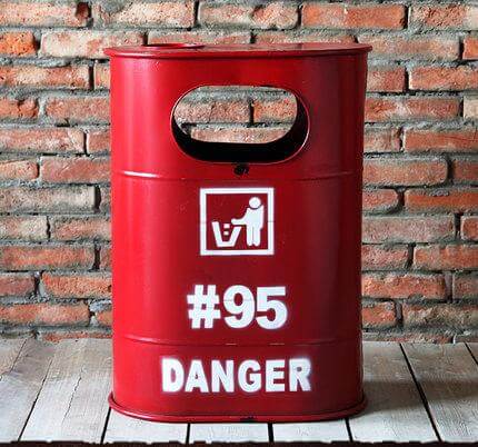 Retro Fire Hydrant Trash Can - Image 1