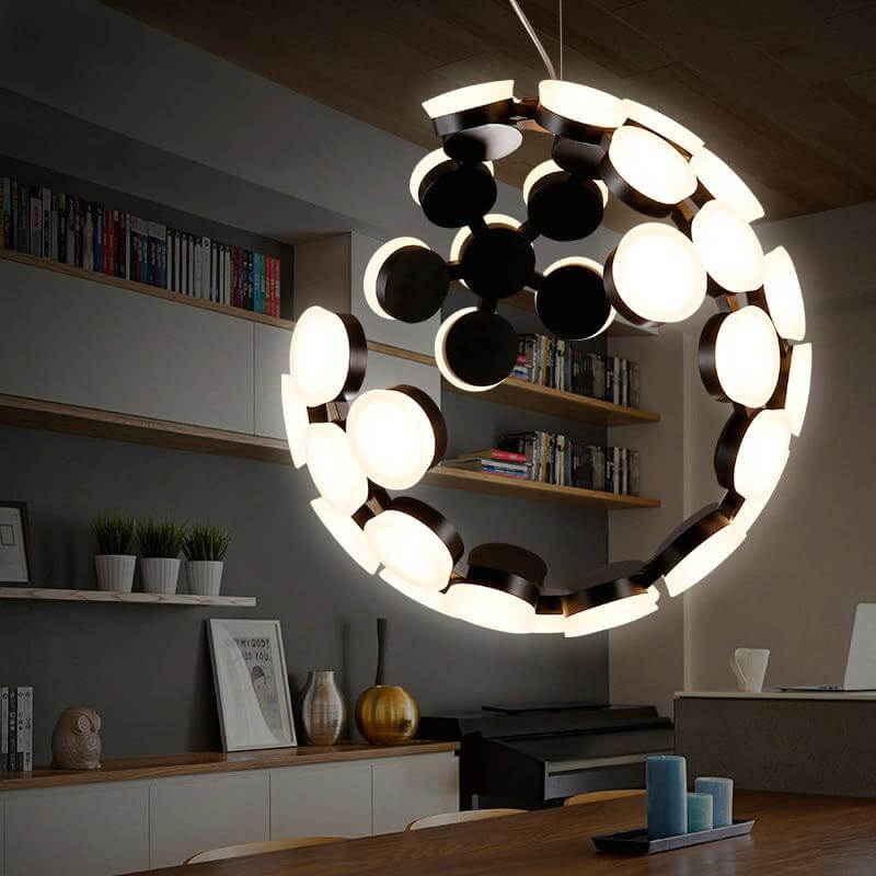 Postmodern LED Nordic Hanging Half Star Chandelier - Image 0