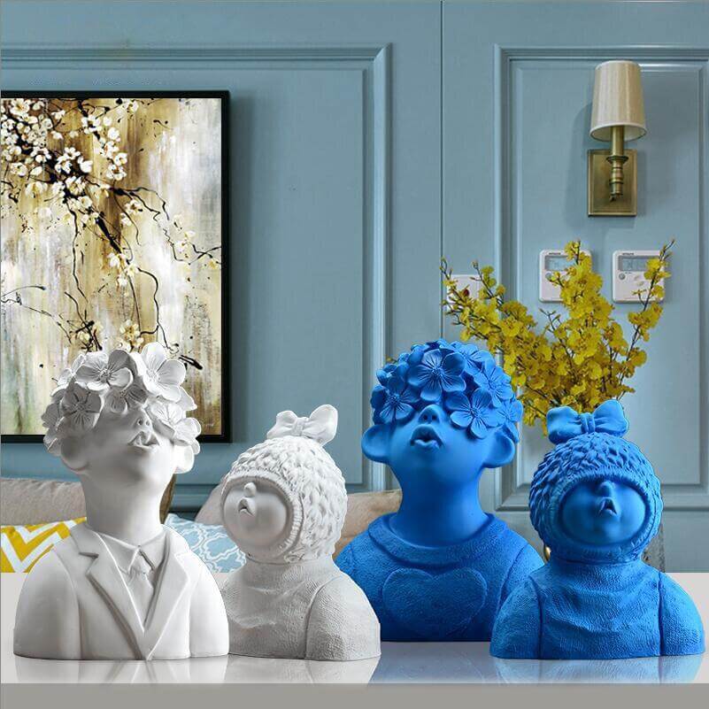 Simple Modern Resin Kid Vases - Image 0