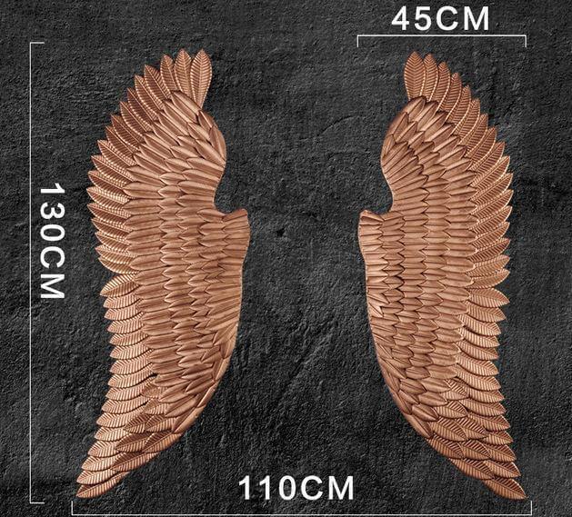 Iron Angel Wings Wall Decor - Image 2