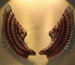 Iron Angel Wings Wall Decor