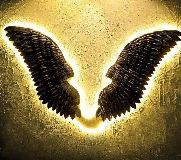 Iron Angel Wings Wall Decor - Image 8