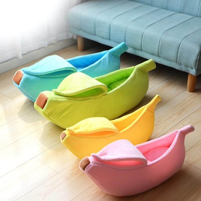 4 Colors Cute Banana Peel Cat House