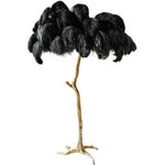 Icelandic Ostrich Feather Tree Lamp