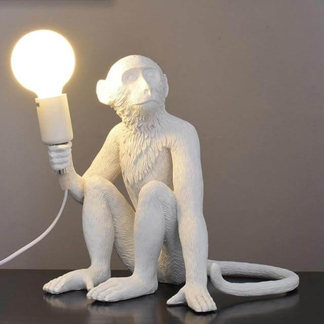 Modern Black Pendant Monkey Lamp - Image 2
