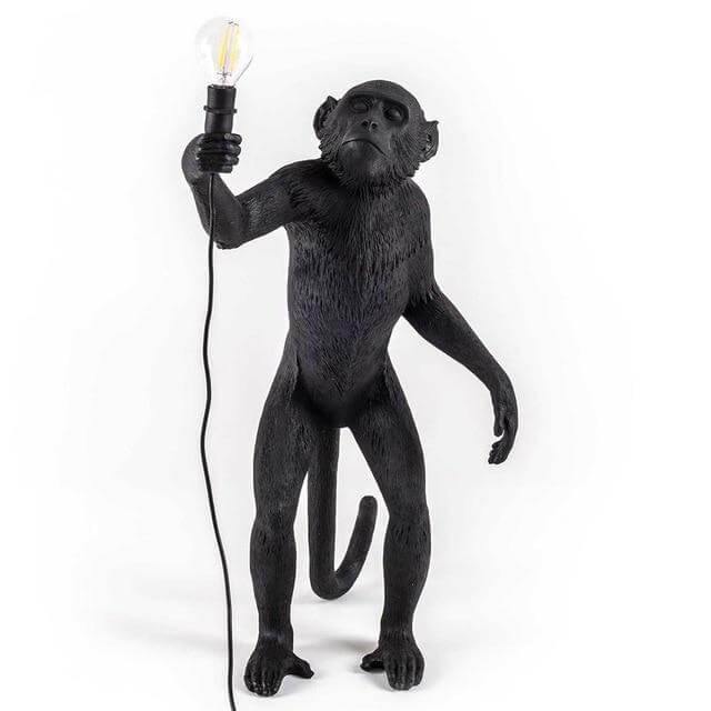 Modern Black Pendant Monkey Lamp - Image 7