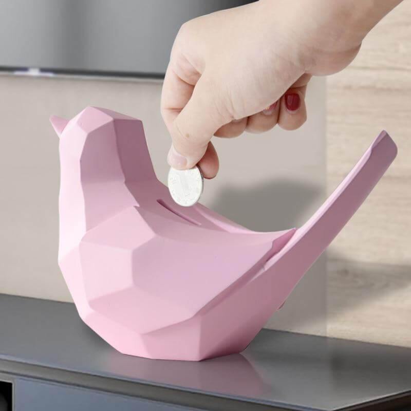 Geometric Bird Money Piggy Bank - Image 0