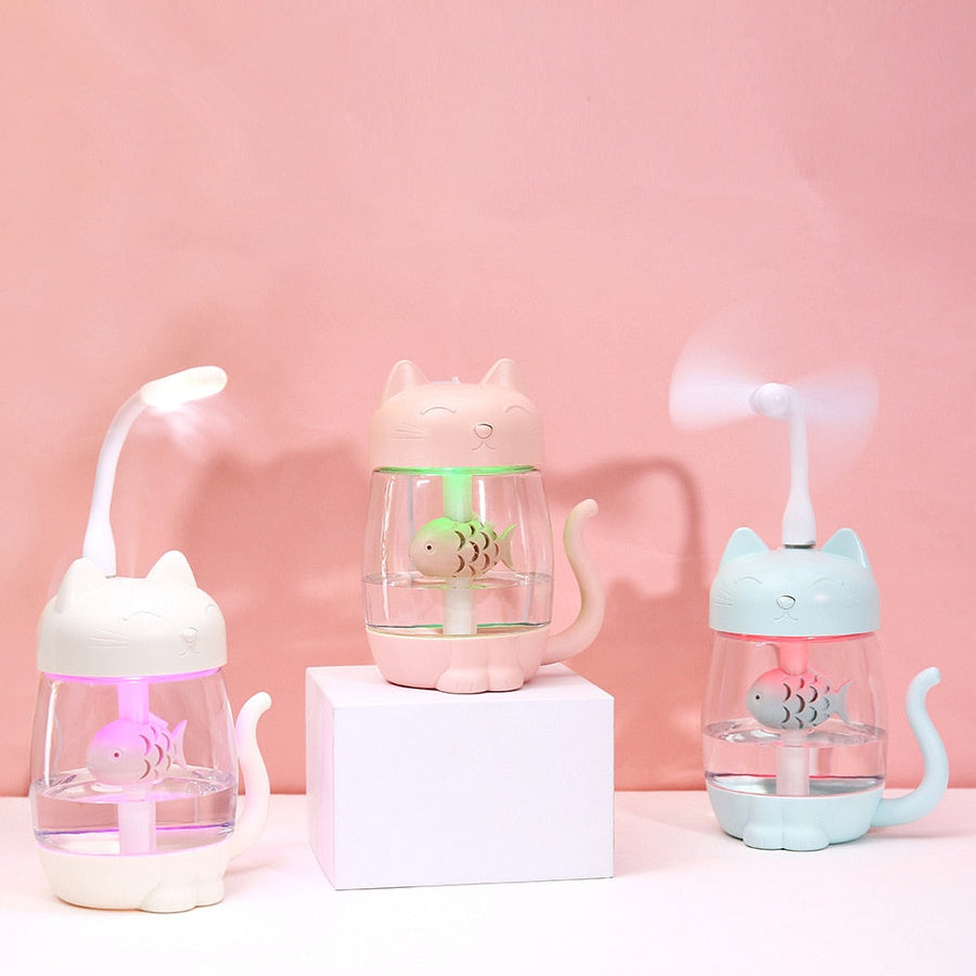 LED Ultrasonic Animal Shaped Air Humidifier - Image 0