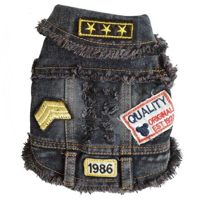 Pet Cowboy Jean Jacket - Image 1