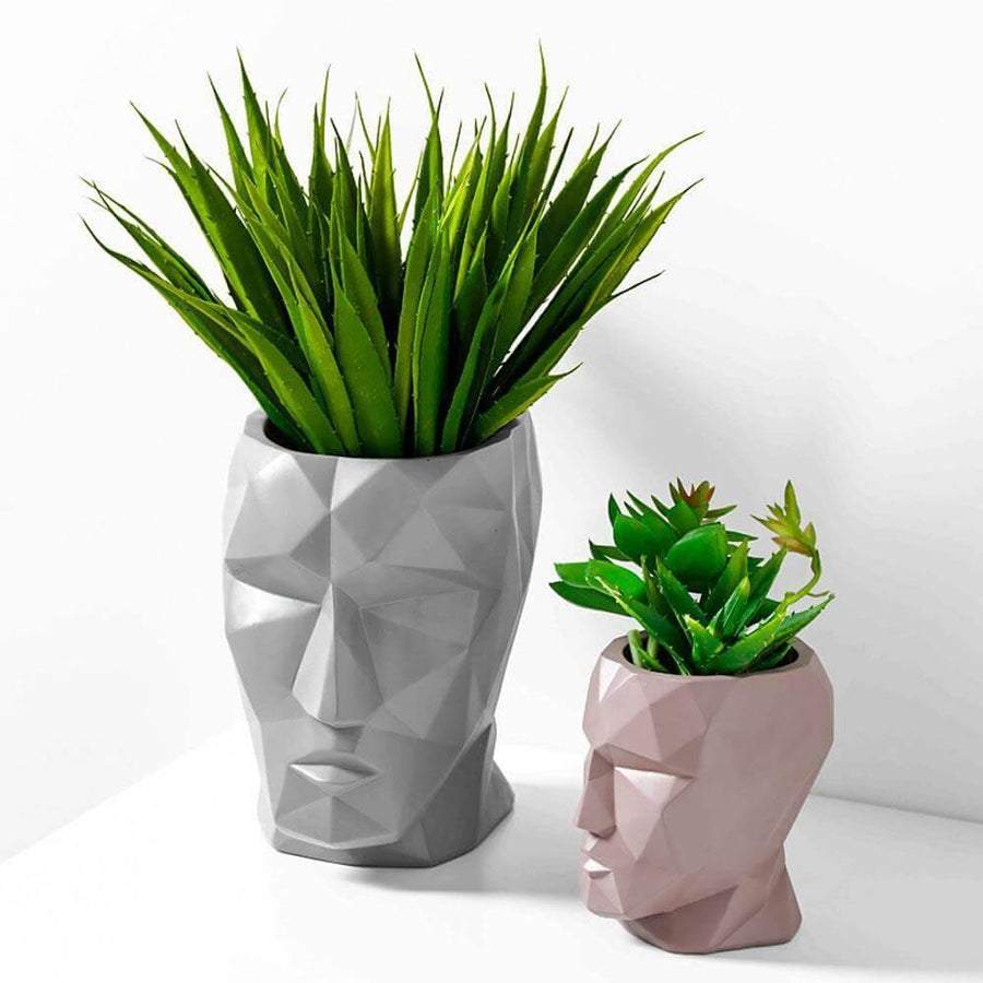 Nordic Style Modeling Geometric Lines People Face Vase Home Modern Decoration - Image 10
