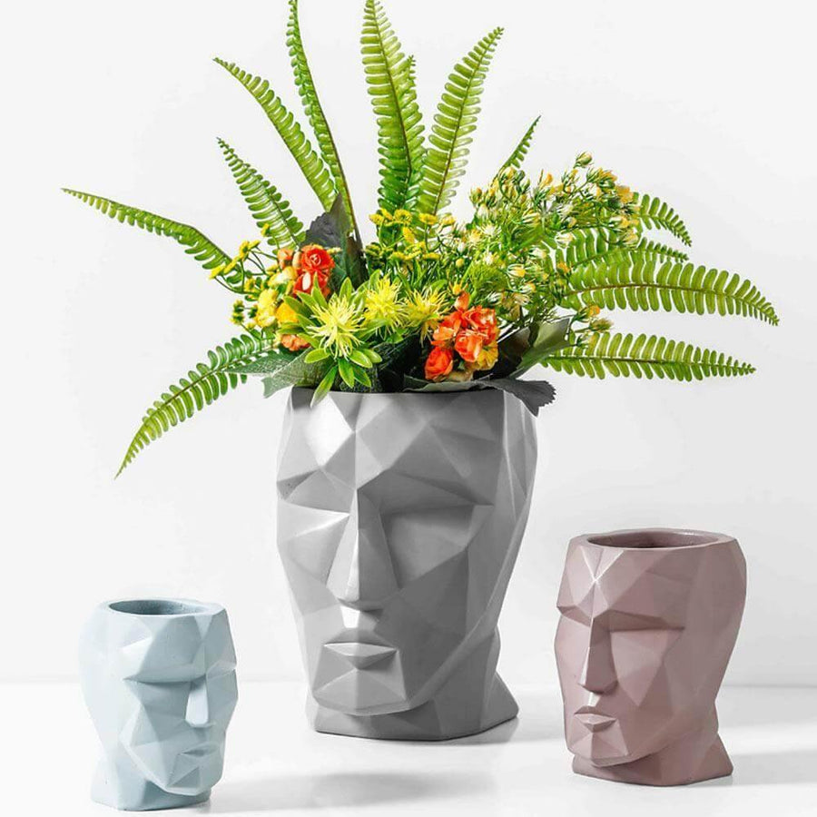 Nordic Style Modeling Geometric Lines People Face Vase Home Modern Decoration - Image 8