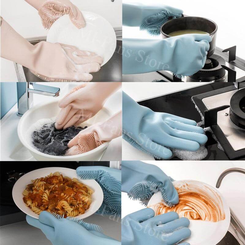 Non-Slip Magic Silicone Cleaning Gloves - Image 5