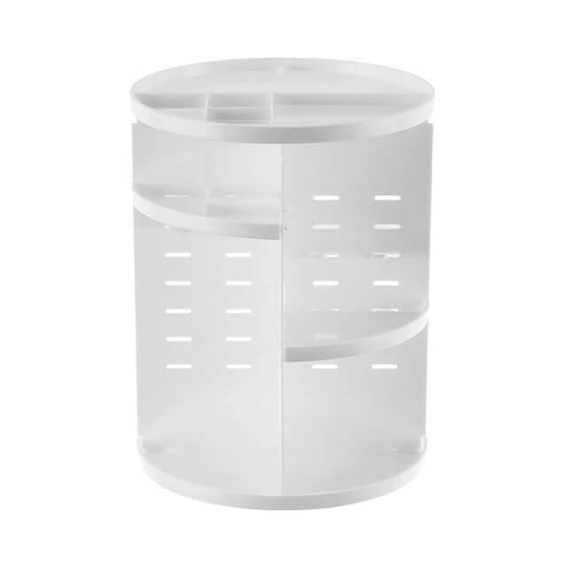 360-degree Rotating Makeup Organizer with Storage - Image 2