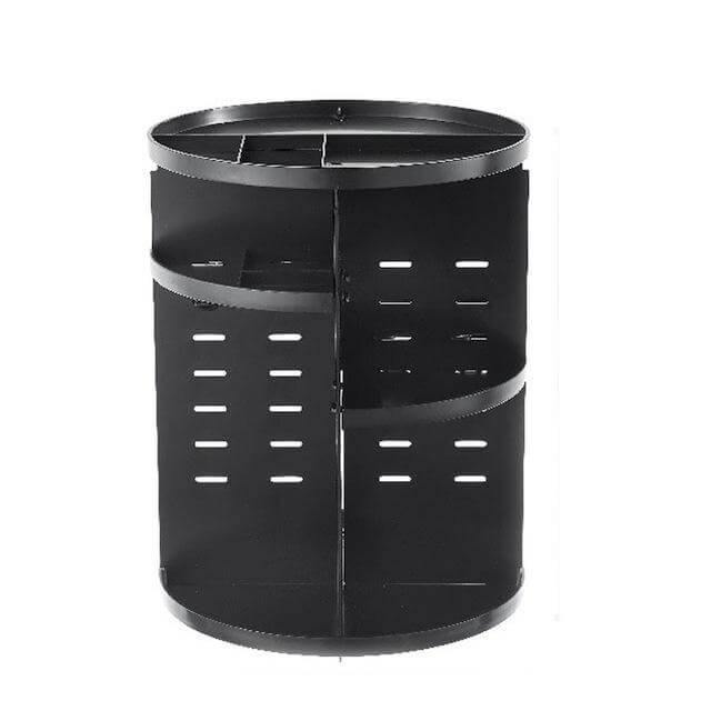 360-degree Rotating Makeup Organizer with Storage - Image 1
