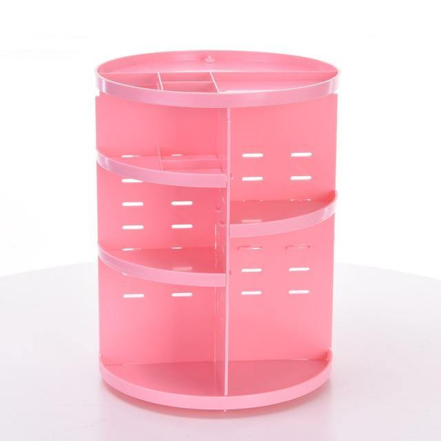 360-degree Rotating Makeup Organizer with Storage