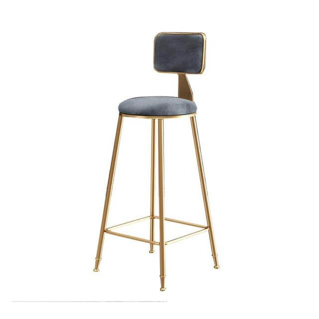 Nordic Modern Iron Bar Stool - Image 15