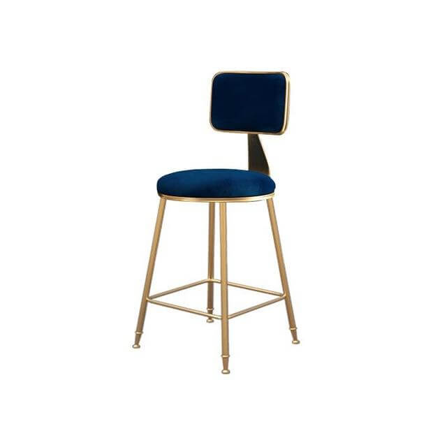 Nordic Modern Iron Bar Stool - Image 12