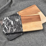 Marble & Acacia Wood Cutting Board - MaviGadget