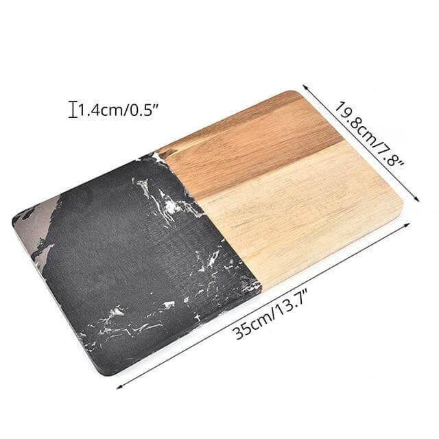 Marble & Acacia Wood Cutting Board - Image 8
