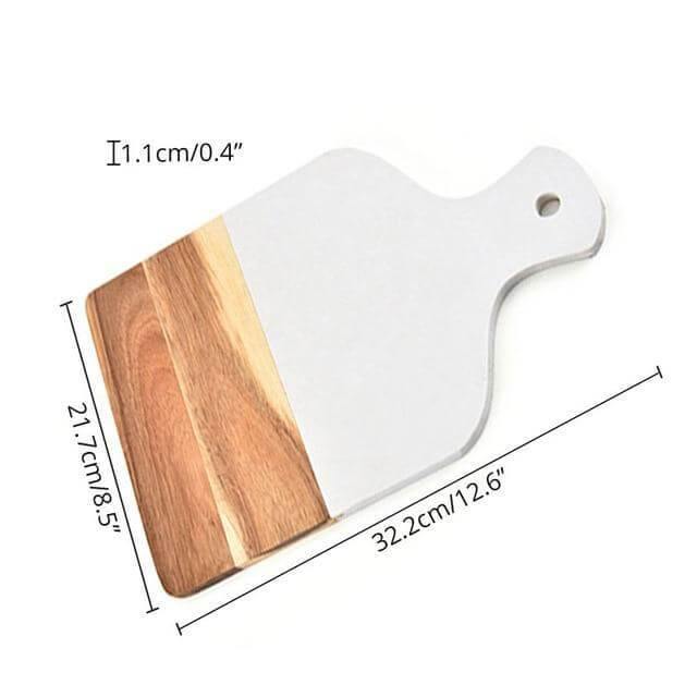 Marble & Acacia Wood Cutting Board - Image 4