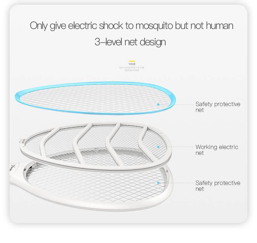 Electric Mosquito Bug Zapper Racket