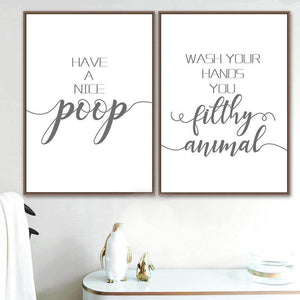 Funny Toilet Canvas Paintings - Image 0