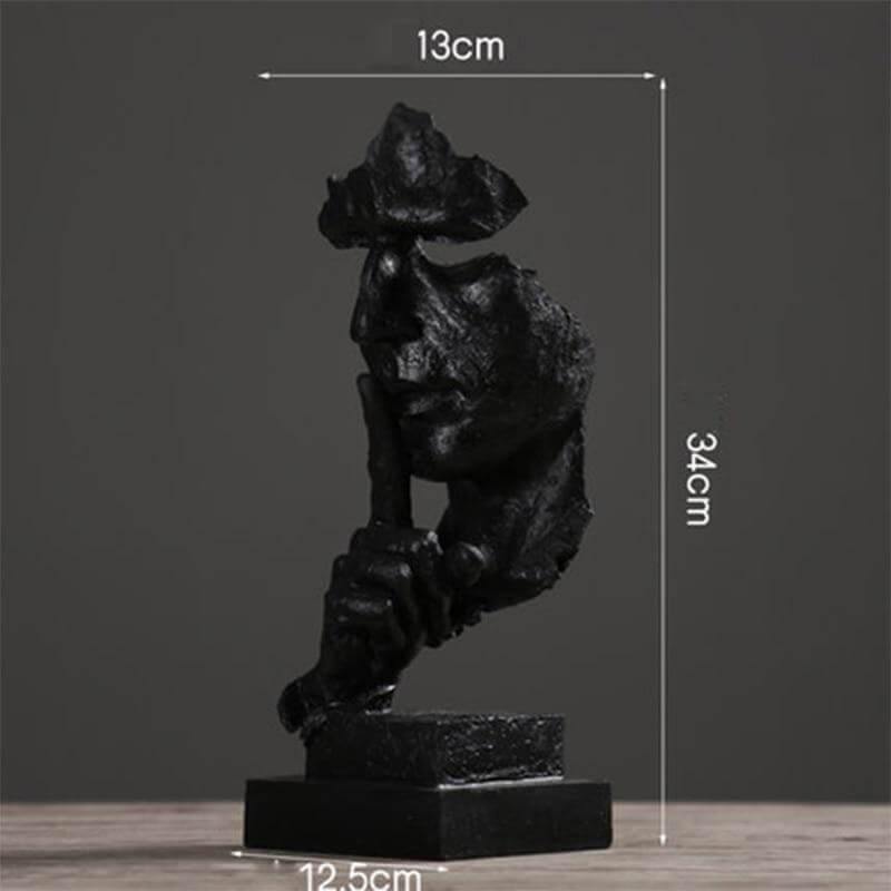 Silence Is Gold Miniature Sculpture - Image 4