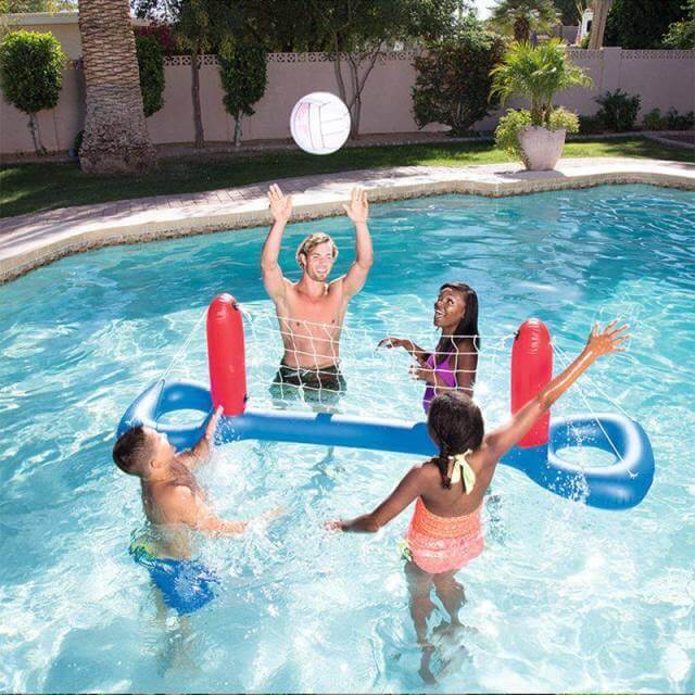 Inflatable Pool Party Fun Volleyball Float - Image 1