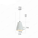 Nordic Ceramic Tea Cup Light