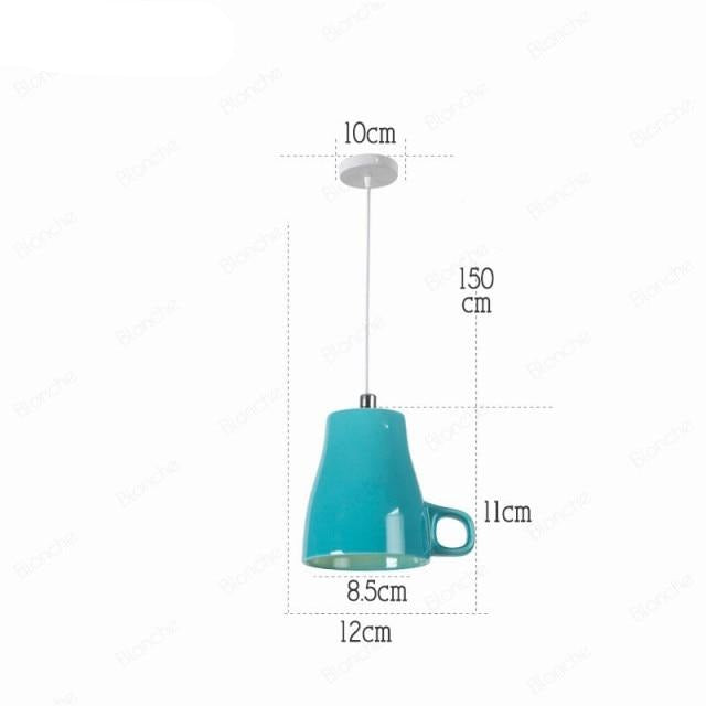 Nordic Ceramic Tea Cup Light - Image 19