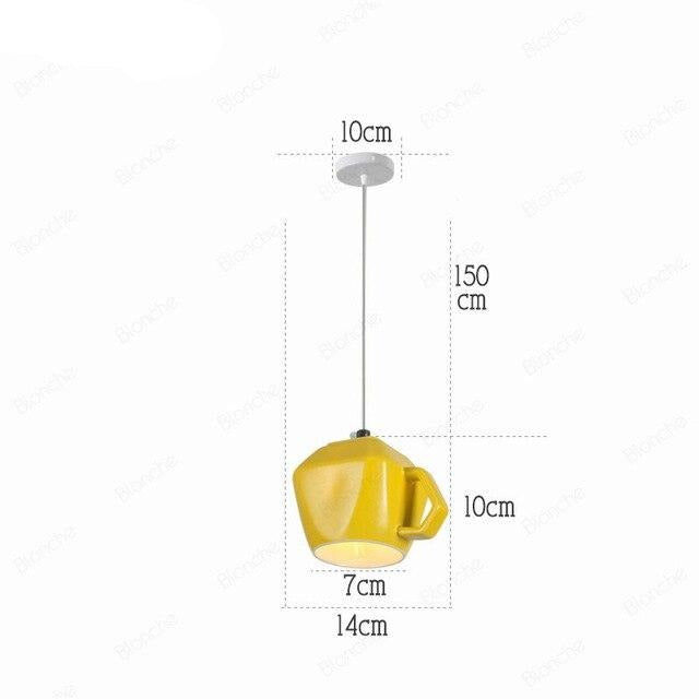 Nordic Ceramic Tea Cup Light - Image 16