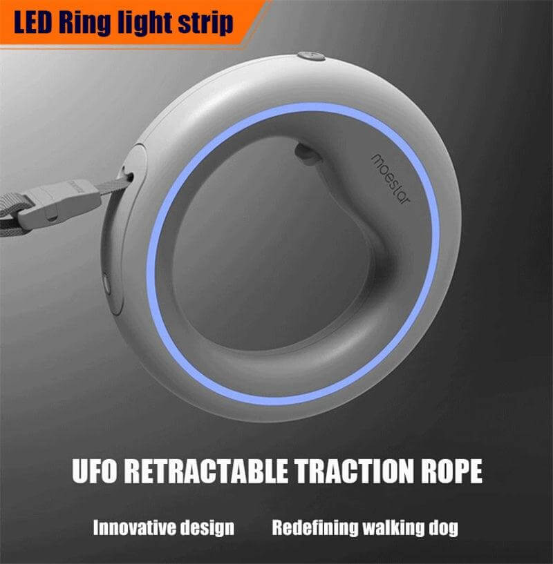 Retractable LED Leash Ring Collar - MaviGadget