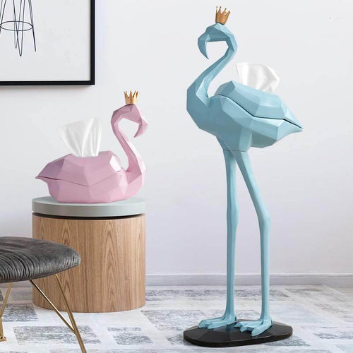 Flamingo Decorations Tissue Box - Image 0
