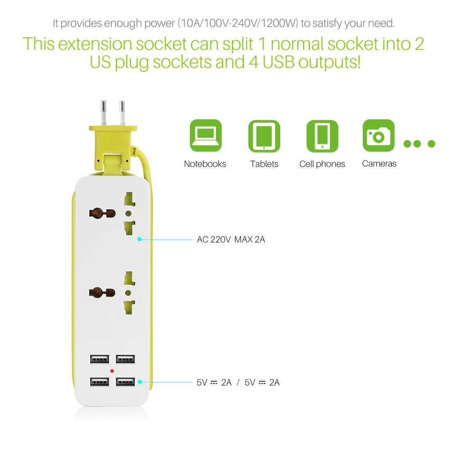 Portable Travel Surge Protector Outlet - Image 4